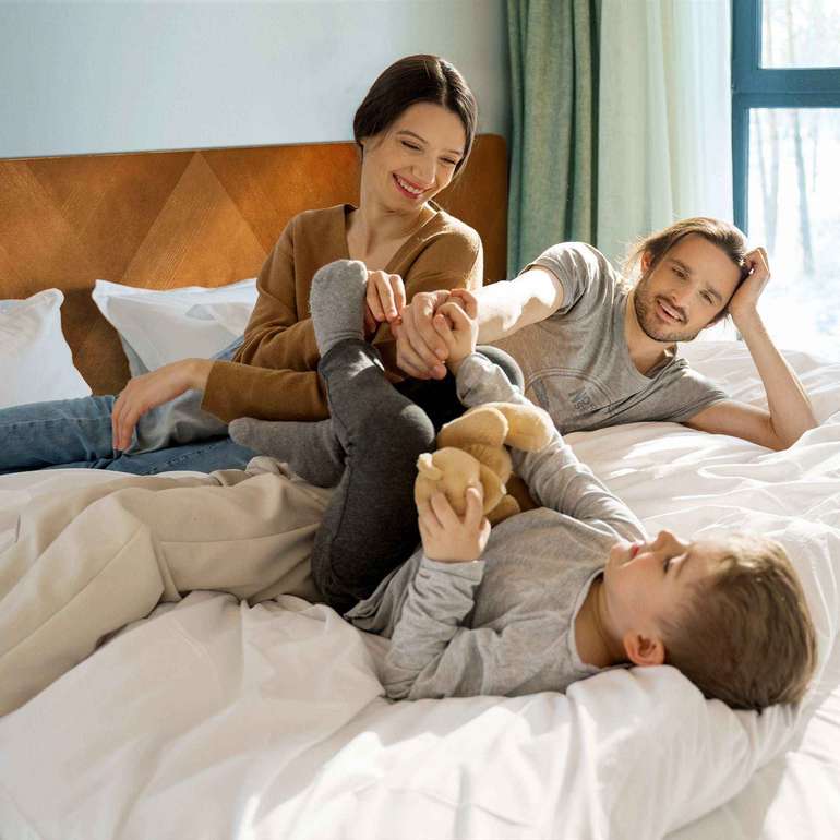 Rorns Bifrost Platform Bed Frame With Headboard for Modern Bedrooms