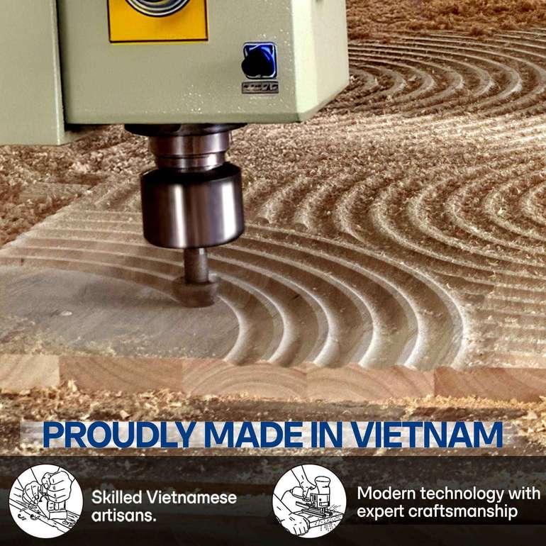 Acacia Harmony Dresser with 6 Drawers for Stylish Storage