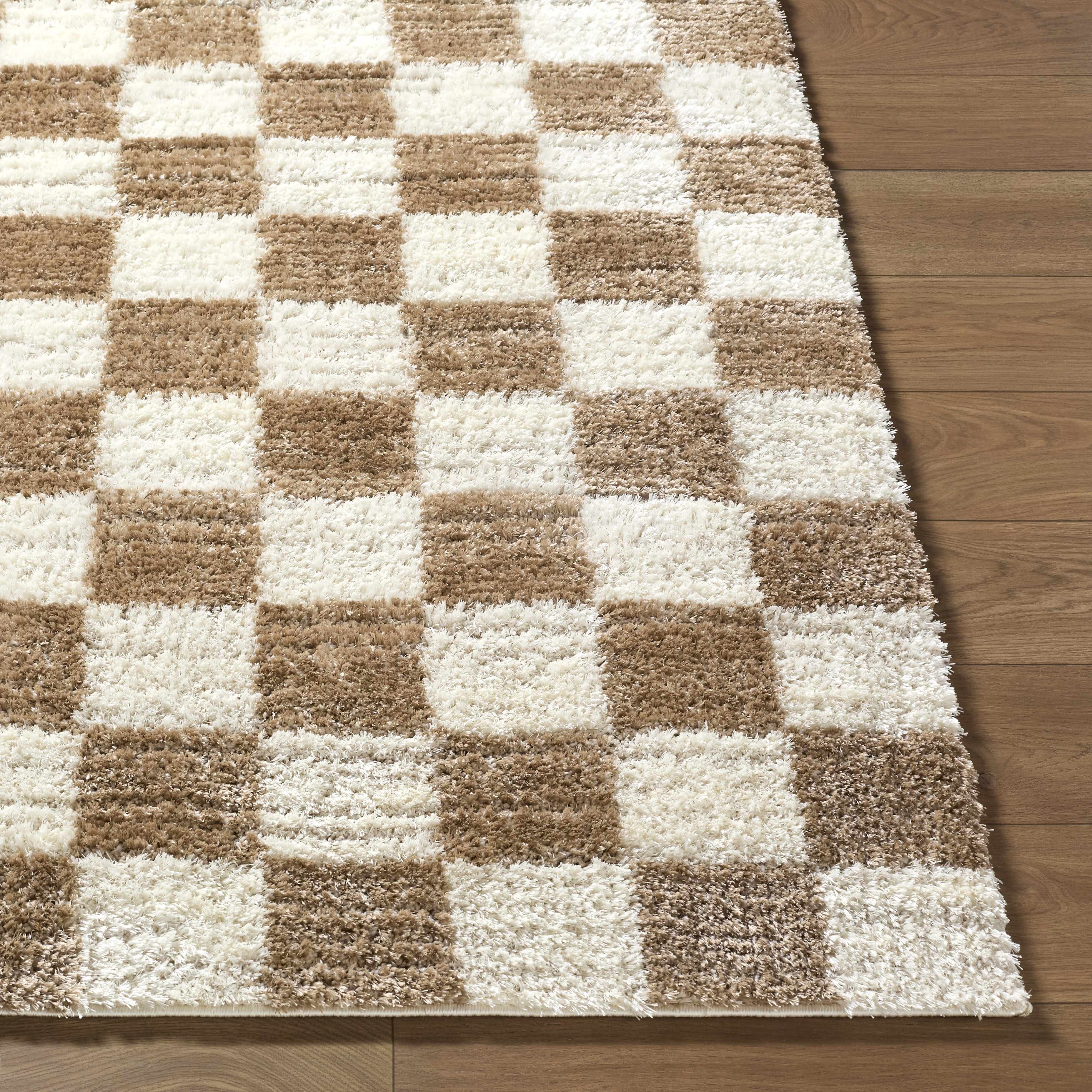 Belita Cream Luxe Shag Area Rug