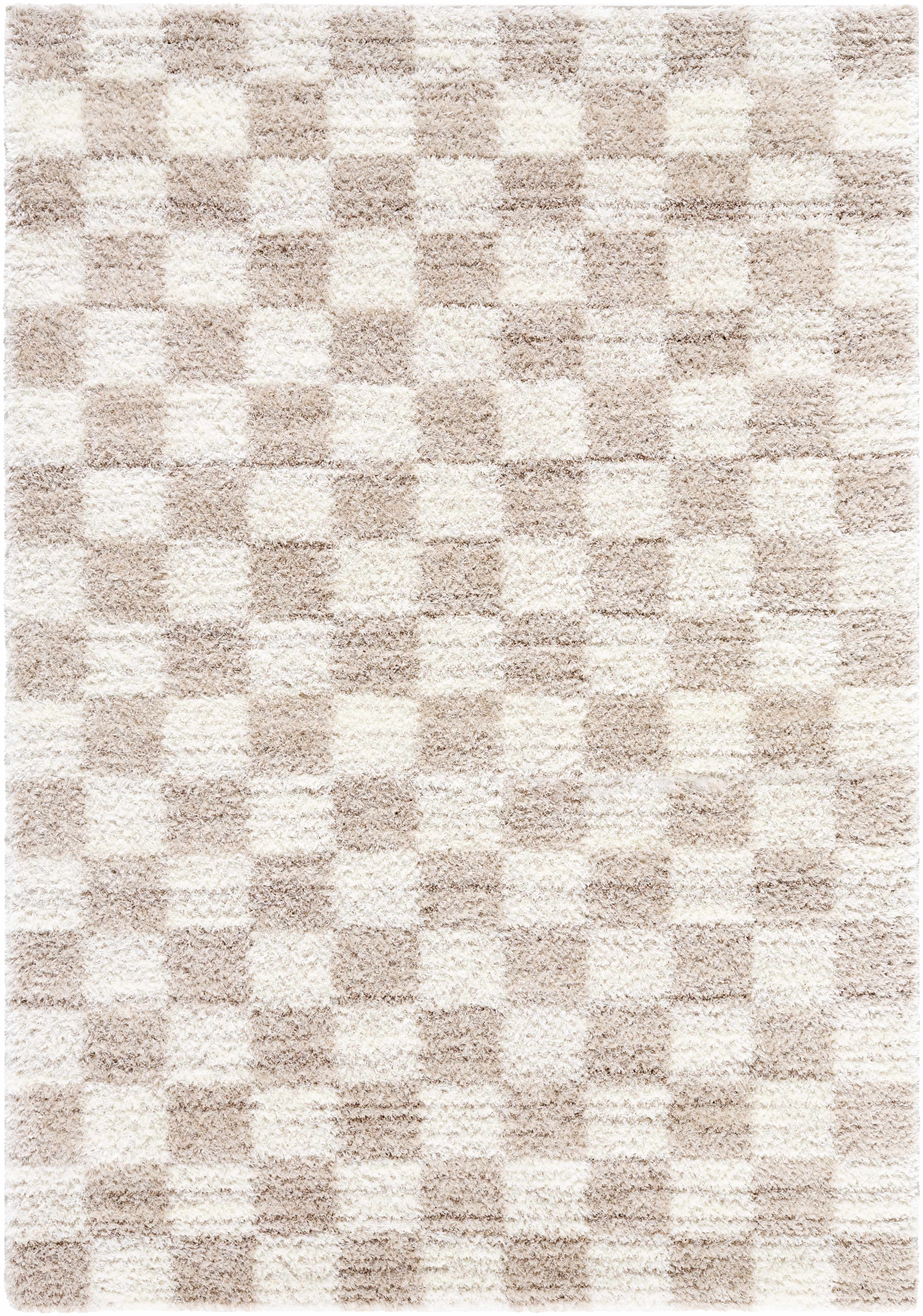 Belita Beige Luxe Shag Area Rug