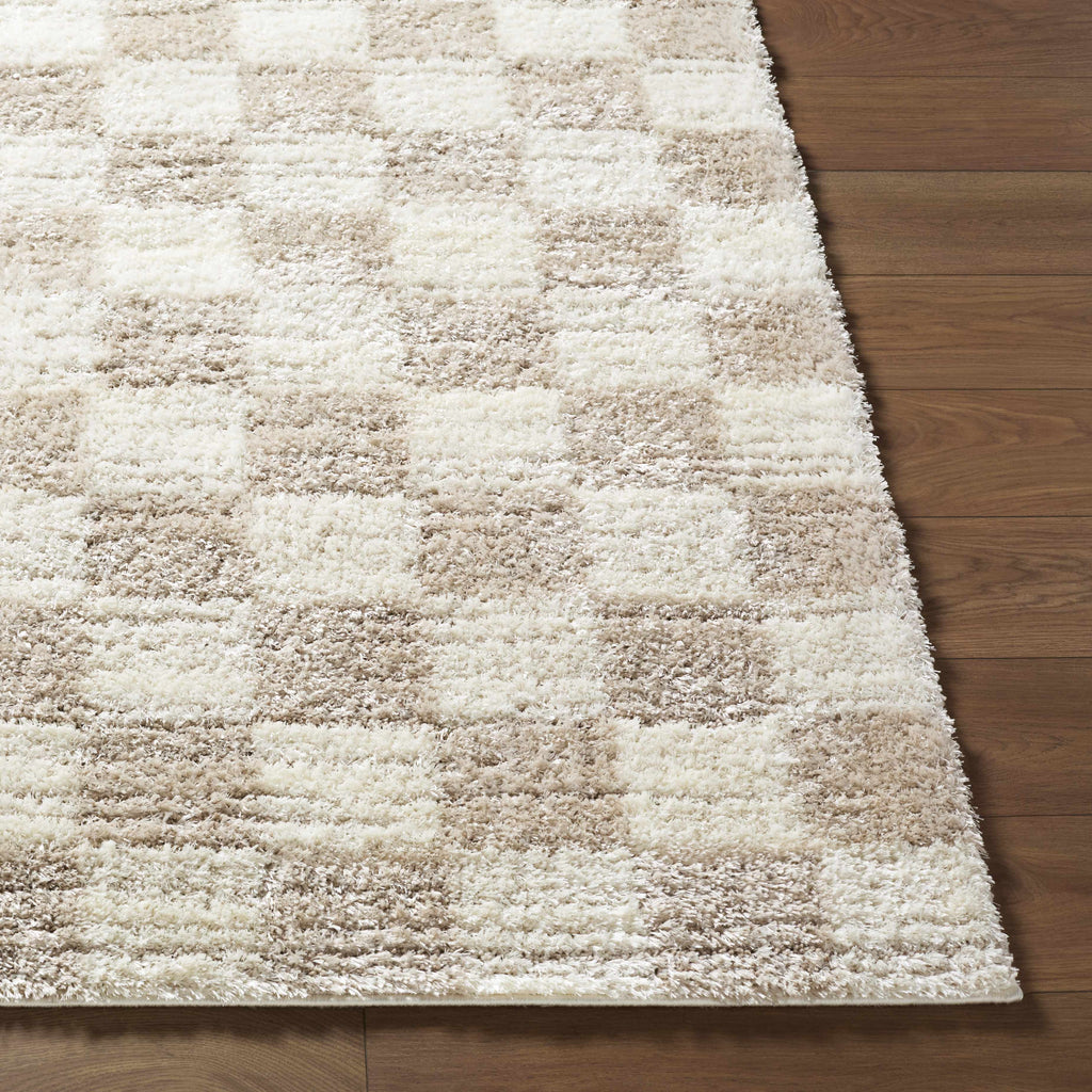 Belita Beige Luxe Shag Area Rug