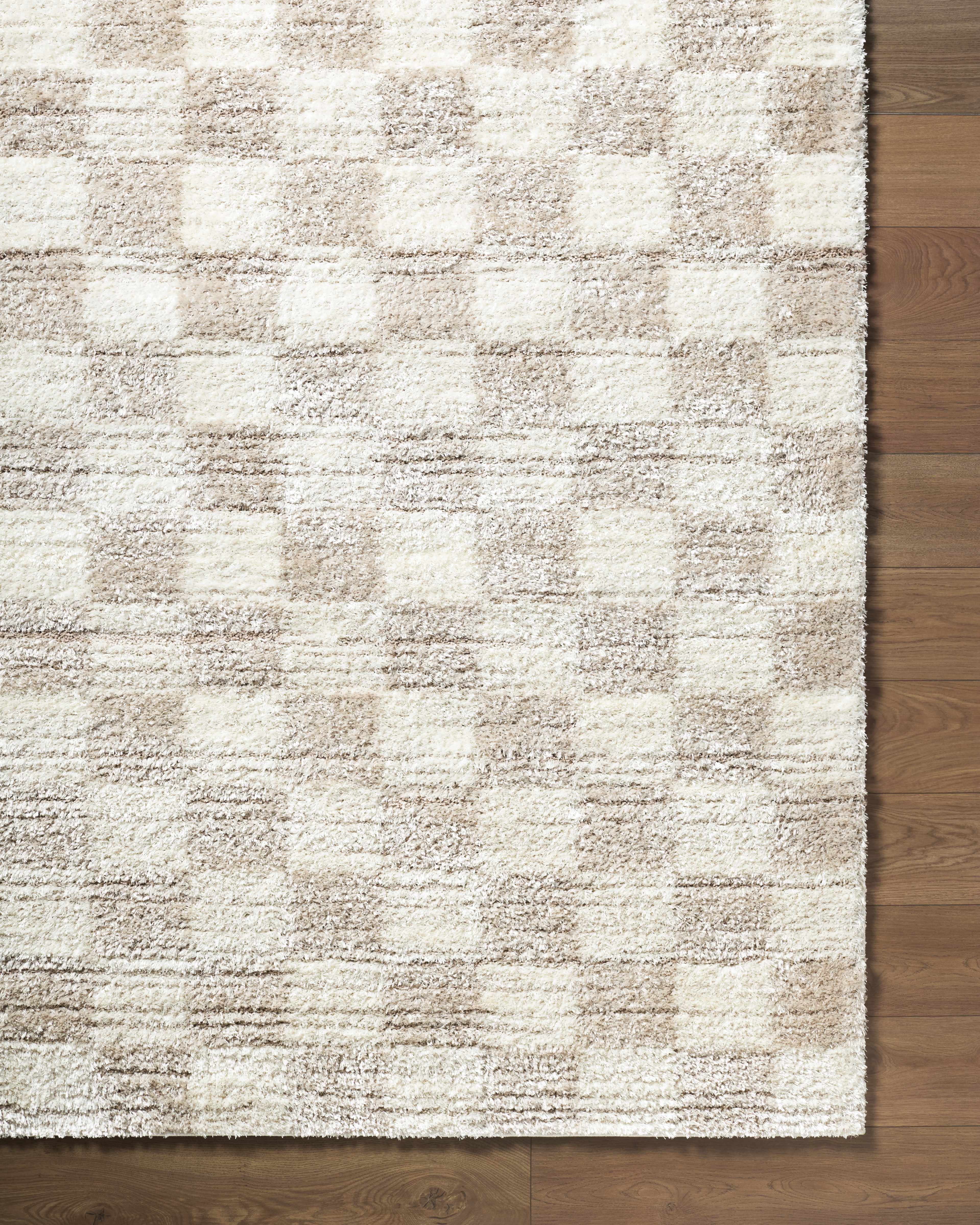 Belita Beige Luxe Shag Area Rug