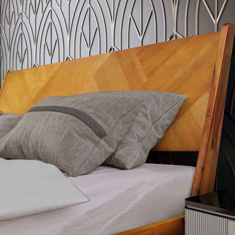 Rorns Gazelle Platform Bed Frame With Headboard for Ultimate Comfort