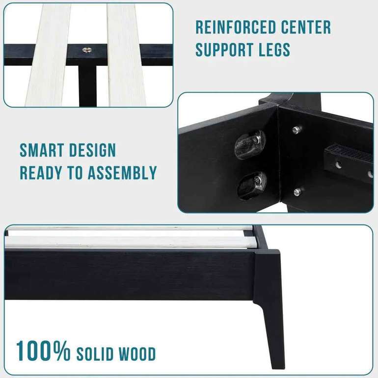 Acacia Callisto Deluxe Solid Wood Bed Frame for Superior Comfort and Style