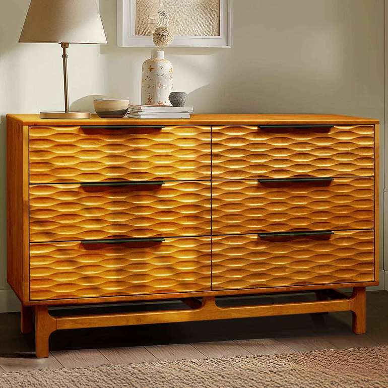 Acacia Elara Dresser with 6 Drawers for Stylish Storage Solutions