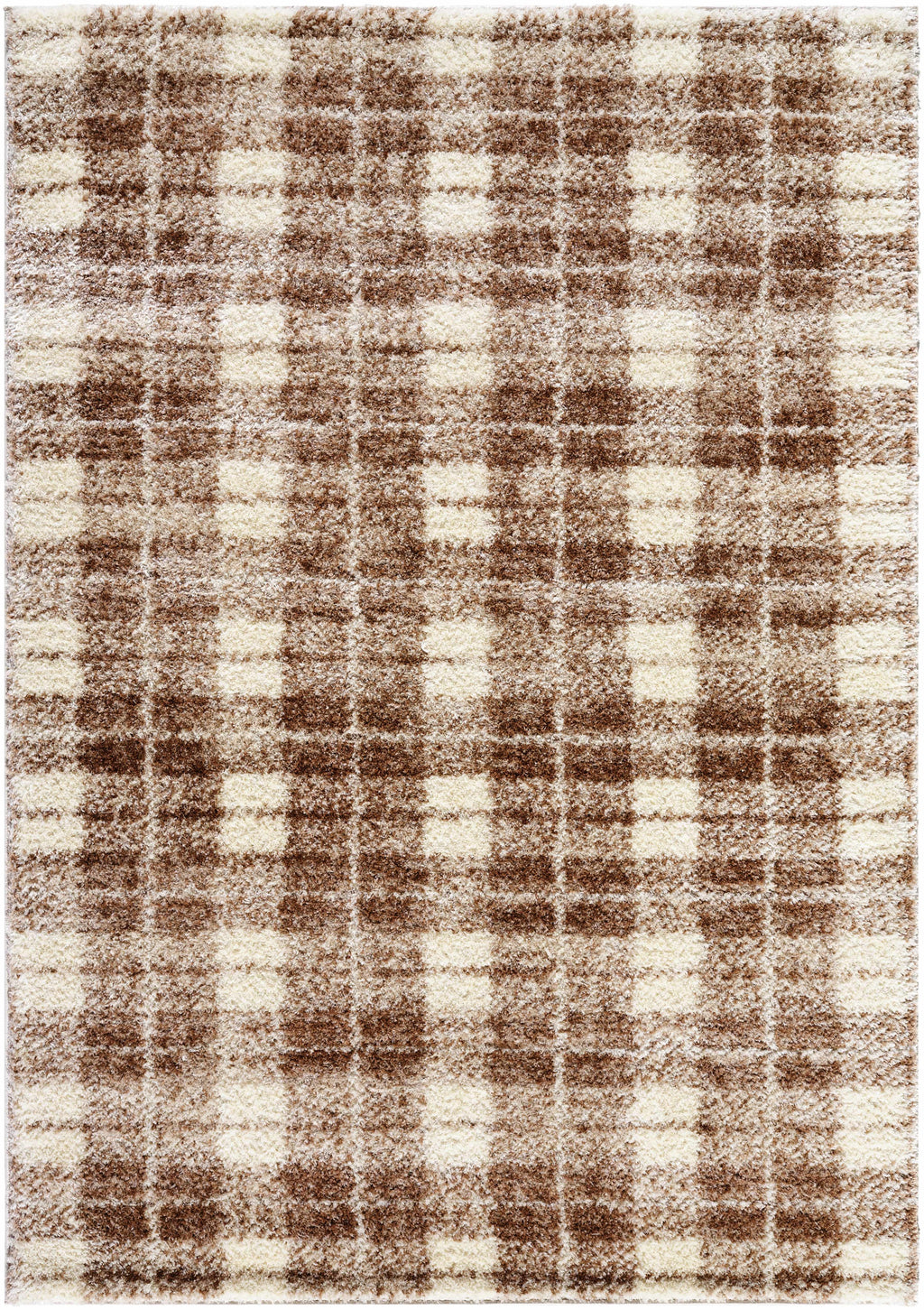 Anfisa Beige Luxe Shag Area Rug