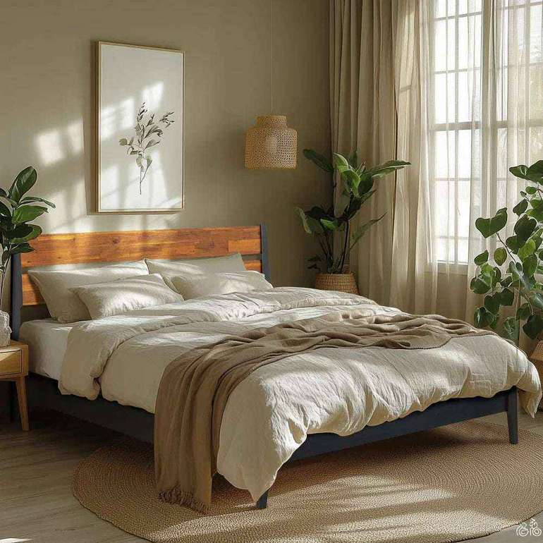 Acacia Callisto Deluxe Solid Wood Bed Frame for Superior Comfort and Style