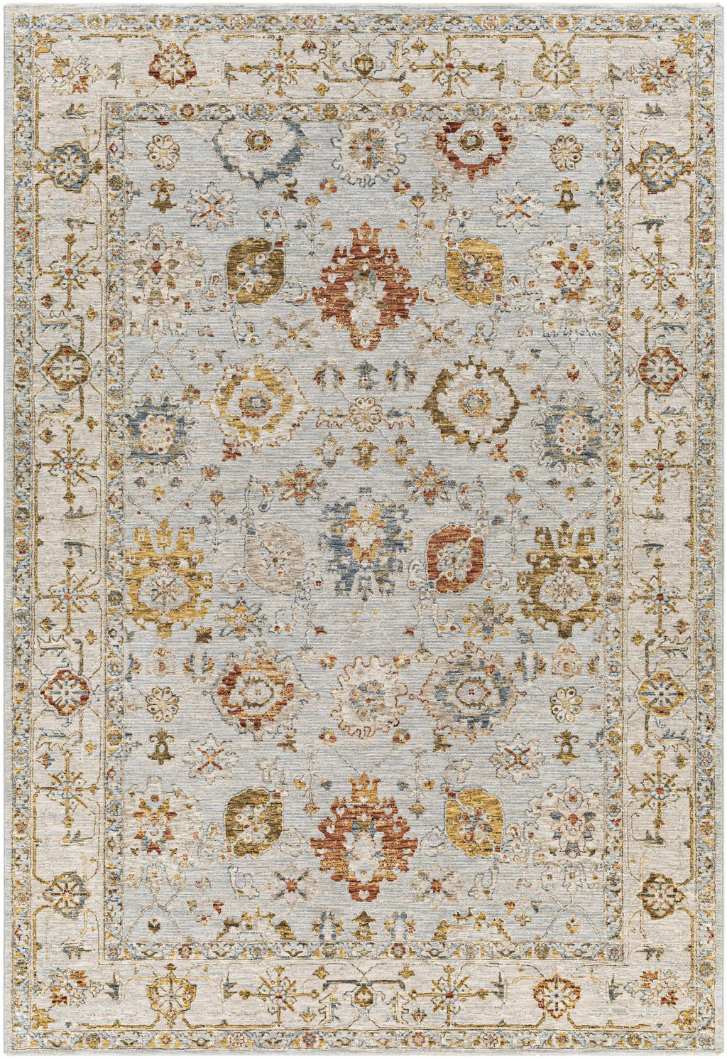 Luklukan Oushak Style Floral Rug