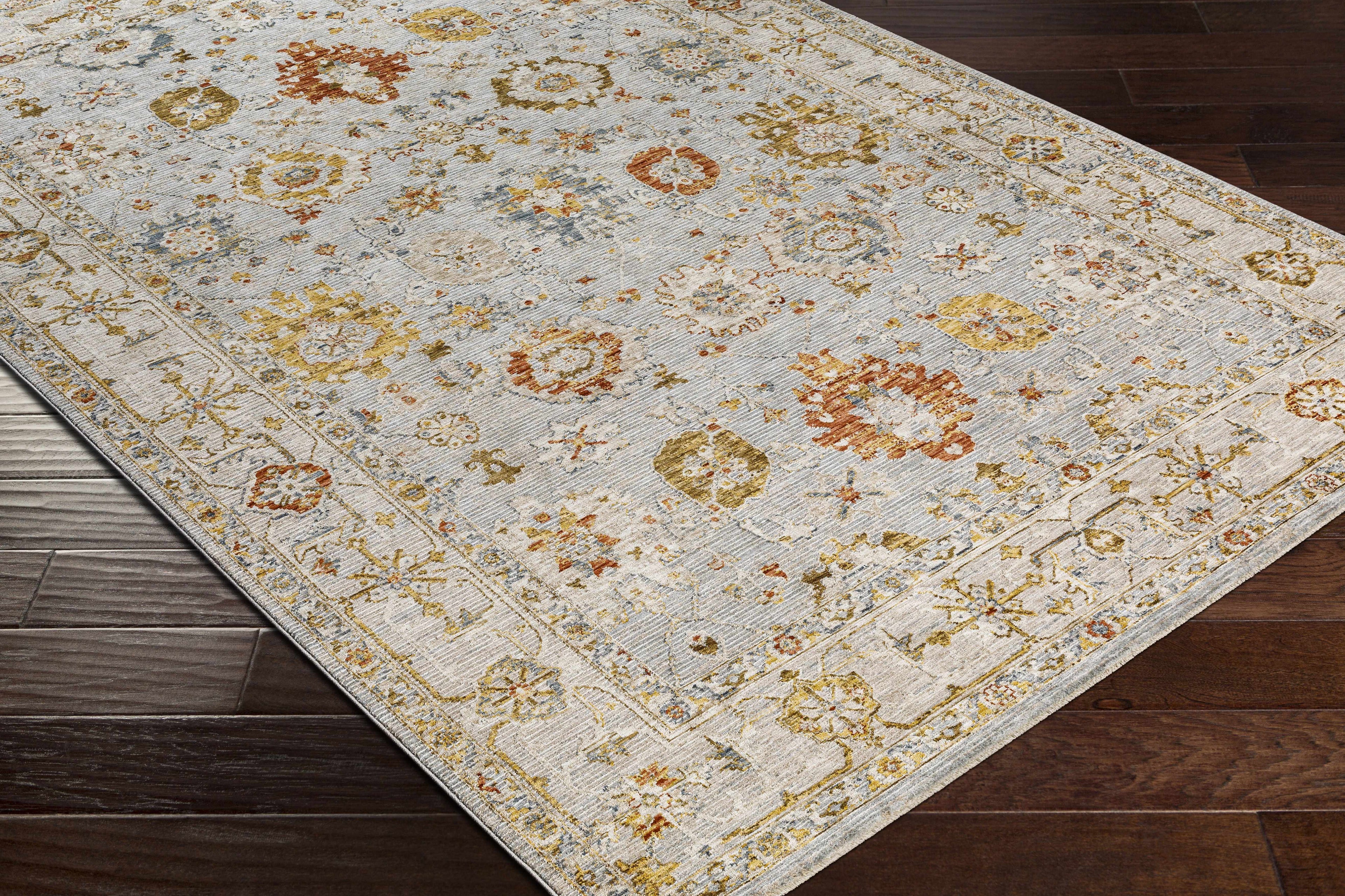 Luklukan Oushak Style Floral Rug